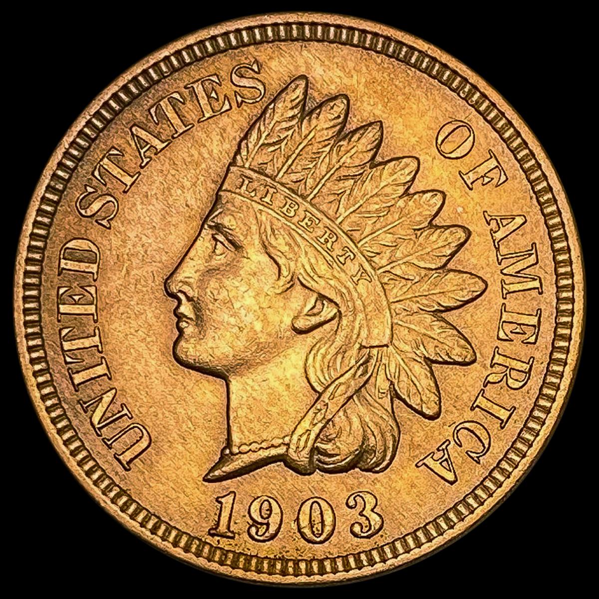 1903 RED Indian Head Cent GEM BU