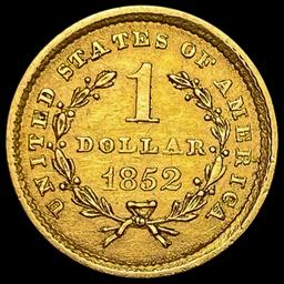 1852 Rare Gold Dollar CLOSELY UNCIRCULATED