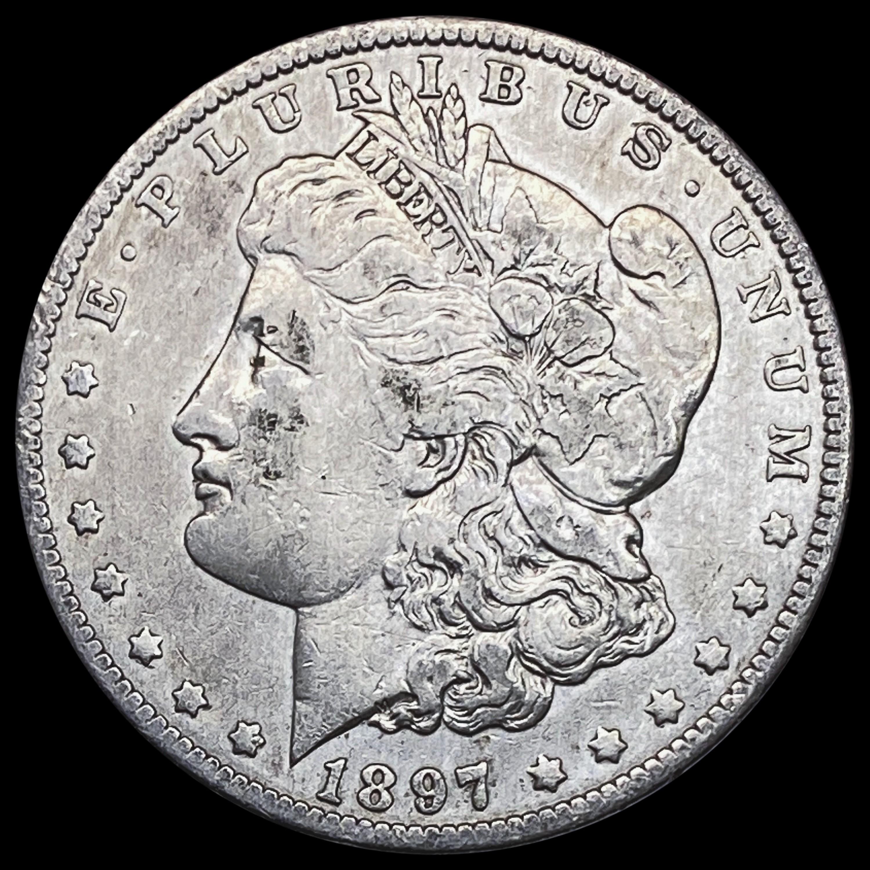 1897-O Morgan Silver Dollar NEARLY UNCIRCULATED