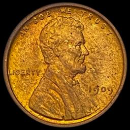 1909 RD Wheat Cent ABOUT UNC