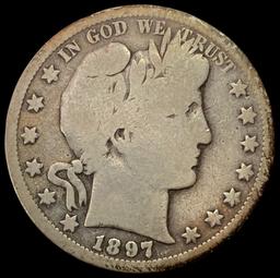 1897-S Barber Half Dollar LIGHTLY CIRCULATED