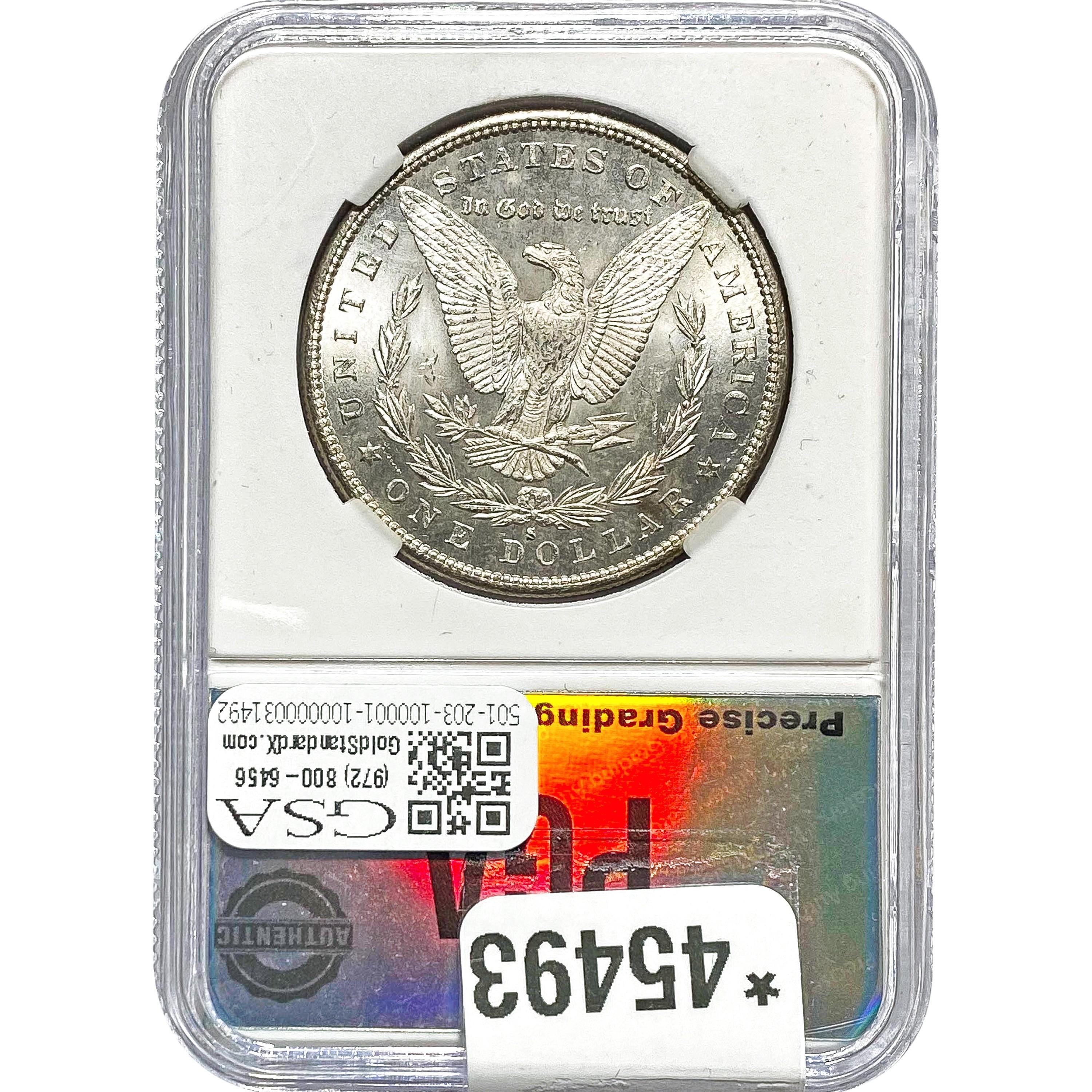 1879-S Morgan Dollar PGA MS65 PL