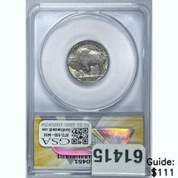 1937 5C Buffalo Nickel ANACS MS 65