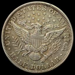 1894-S SILVER Barber Half Dollar NEARLY UNCIRCULATED