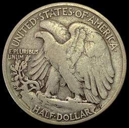 1938-D SILVER Walking Liberty Half Dollar LIGHTLY CIRCULATED