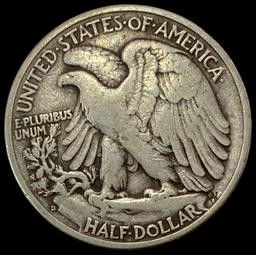 1938-D SILVER Walking Liberty Half Dollar LIGHTLY CIRCULATED