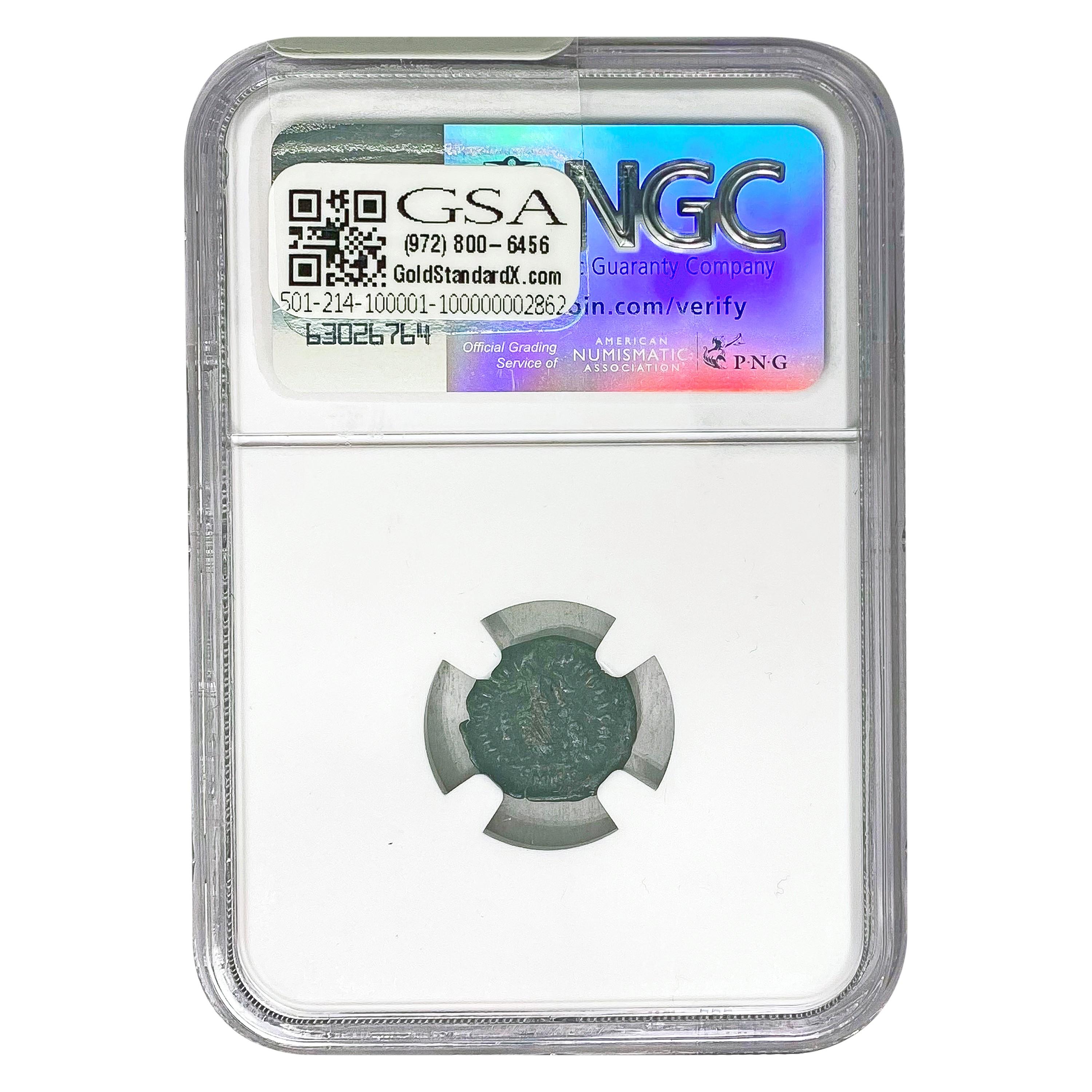 East Roman Theodosius I, AD 379-395 AE4 Nummus NGC