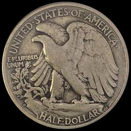 1938-D Walking Liberty Half Dollar LIGHTLY CIRCULATED