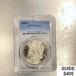 1880-S Morgan Dollar PCGS MS65 SILVER