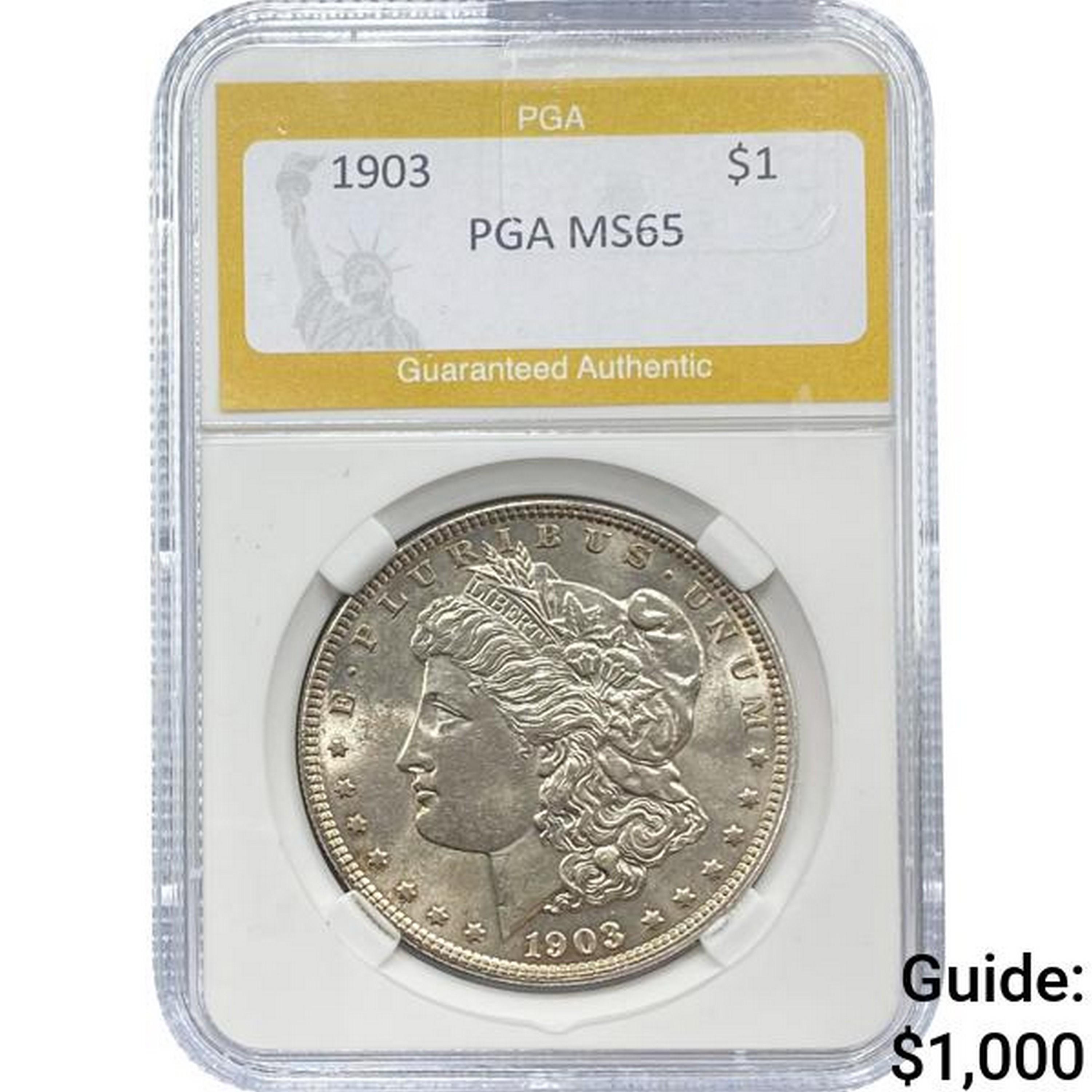 1903 Morgan Silver Dollar PGA MS65