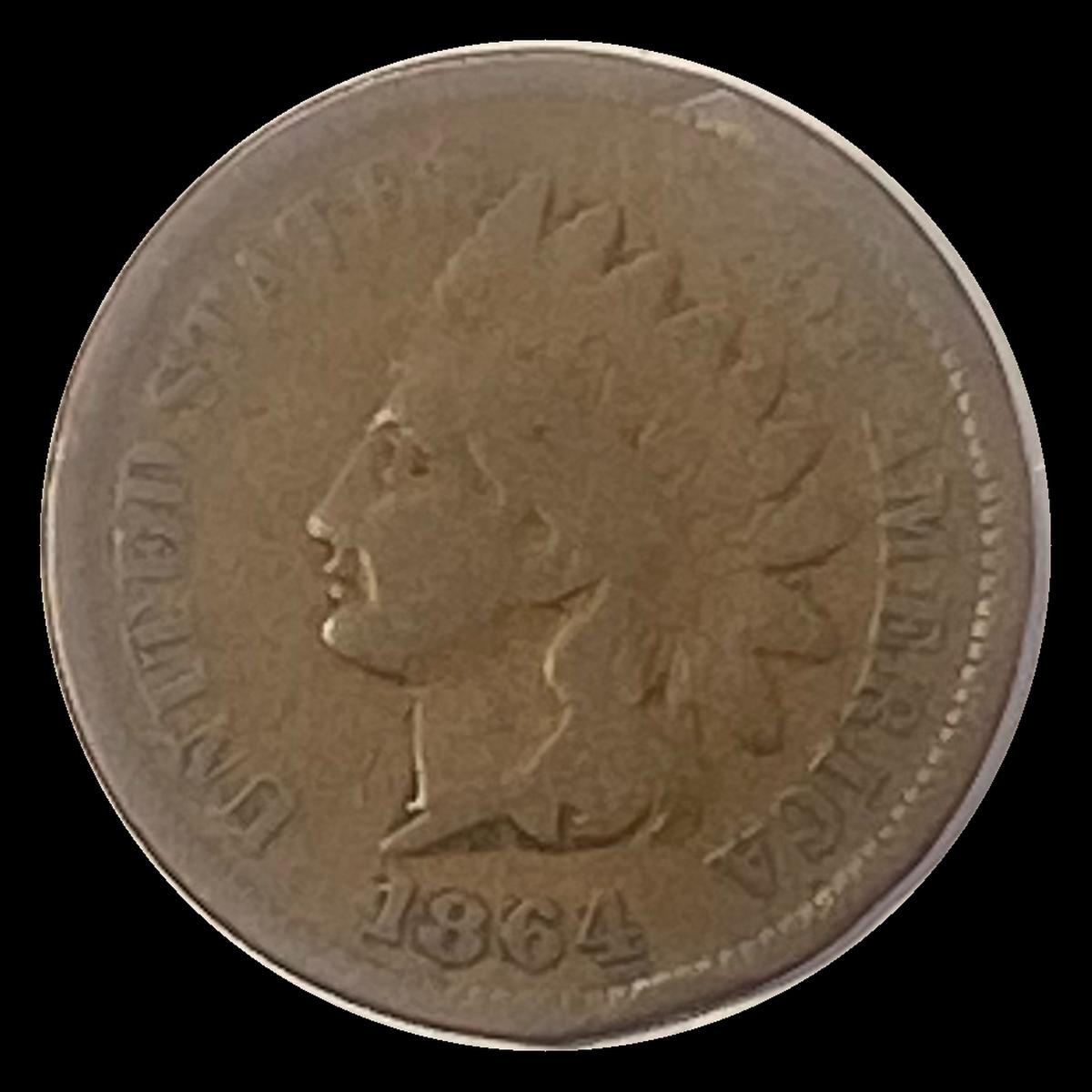 1864 Indian Head Cent LIGHTLY CIRCULATED