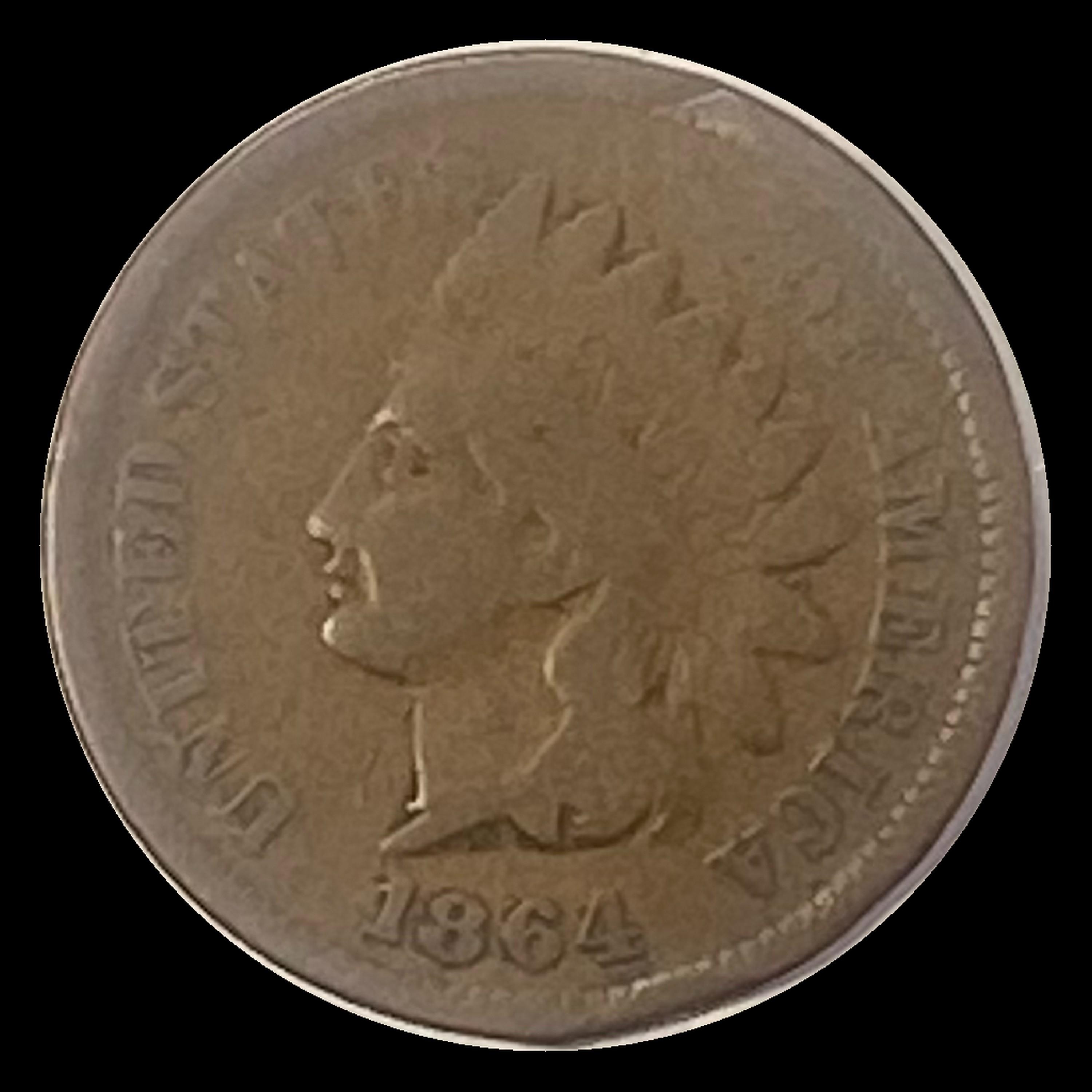 1864 Indian Head Cent LIGHTLY CIRCULATED