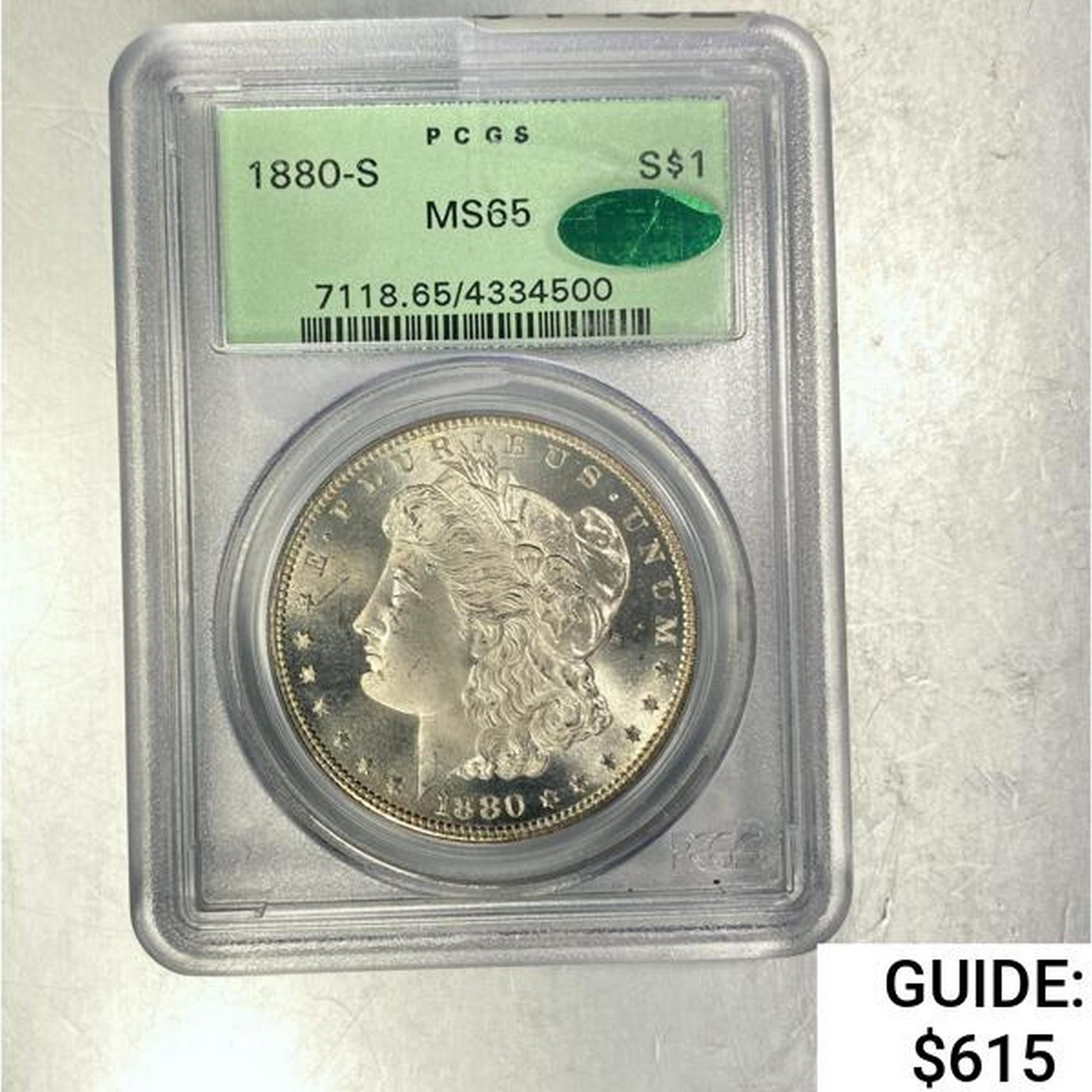 1880-S Morgan Dollar PCGS MS65 SILVER