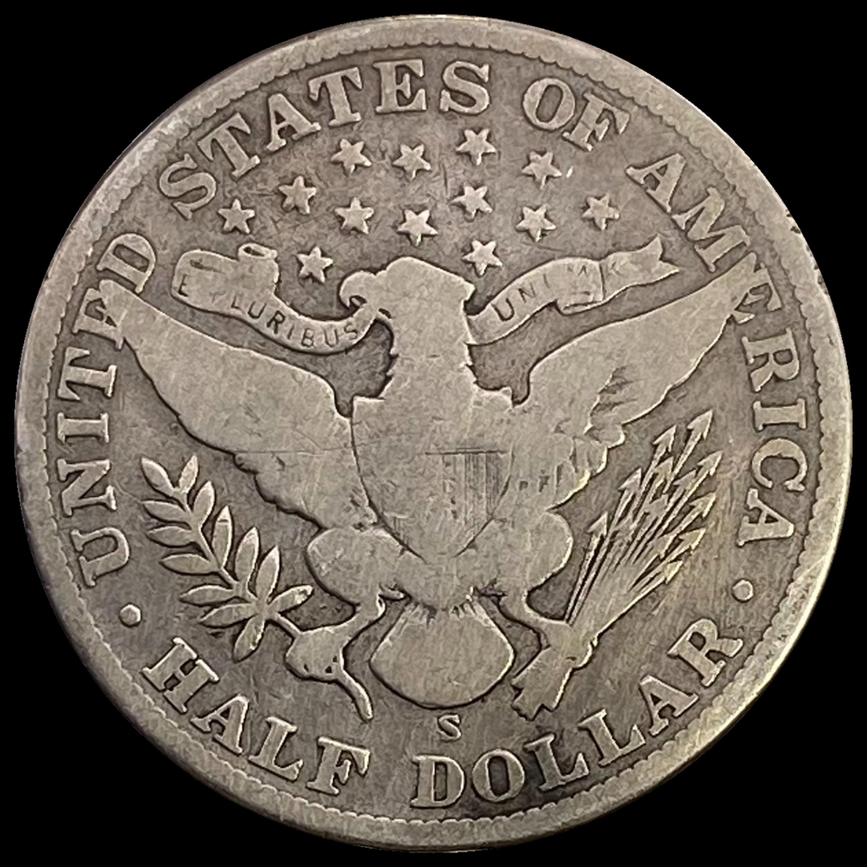 1904-S Barber Half Dollar LIGHTLY CIRCULATED