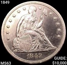 1849 Seated Liberty Dollar