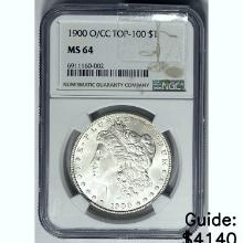 1900O/CC Morgan Silver Dollar NGC MS64