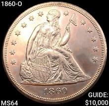 1860-O Seated Liberty Dollar
