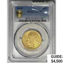 1915 $10 Gold Eagle PCGS AU50