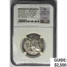 Macedon Alexander III, 336-323 BC Silver Tetradrachm NGC VG