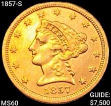 1857-S $2.50 Gold Quarter Eagle
