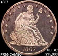 1867 Seated Liberty Half Dollar