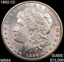 1892-CC Morgan Silver Dollar