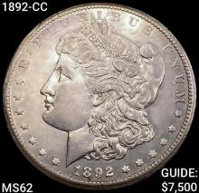 1892-CC Morgan Silver Dollar