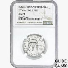 2006-W $50 1/2oz Burnished Platinum Eagle NGC MS70