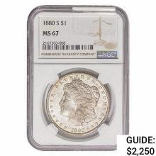 1880-S Morgan Silver Dollar NGC MS67