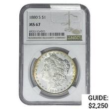 1880-S Morgan Silver Dollar NGC MS67