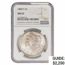 1880-S Morgan Silver Dollar NGC MS67