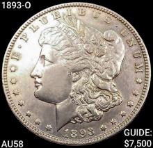 1893-O Morgan Silver Dollar CHOICE AU