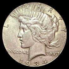 1934 Peace Silver Dollar CLOSELY UNCIRCULATED
