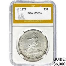 1877 Trade Dollar PGA MS63+