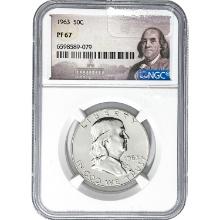 1963 Silver Half Dollar NGC PF67