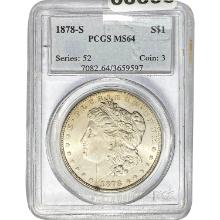 1878-S Morgan Dollar PCGS MS64