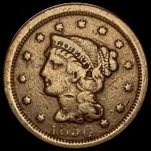 1856 Braided Hair Large Cent LIGHTLY CIRCULATED