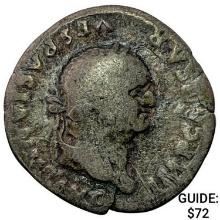 Roman Vespasian 69-79 AD Silver Denarius NEARLY UNCIRCULATED