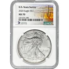 2020 Silver Eagle NGC MS70