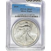 2015 Silver Eagle PCGS MS69