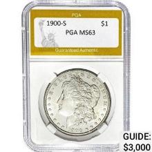 1900-S Morgan Dollar PGA MS63