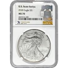 2020 Silver Eagle NGC MS70