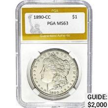 1890-CC Morgan Dollar PGA MS63 MS63