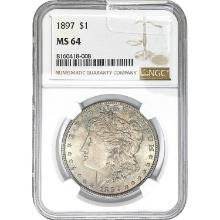 1881 $1 Morgan Dollar NGC MS64