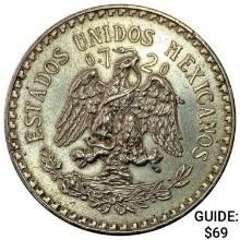 1932-M Mexico Silver Peso CLOSELY UNCIRCULATED