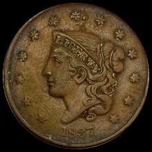 1837 Coronet Head Large Cent LIGHTLY CIRCULATED