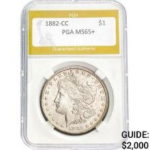1882-CC Morgan Dollar PGA MS65+ MS65+