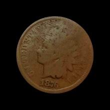 1876 Indian Head Cent NICELY CIRCULATED