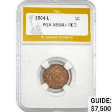 1864-L 1C PGA MS64+ RED MS64+