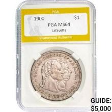 1900 Lafayette Dollar PGA MS64 MS64